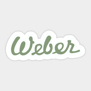 Weber 70th Anniversary Diner Green Sticker